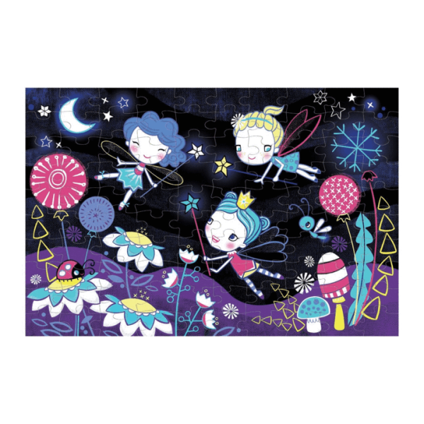 Mudpuppy Fairies Glow-in-the-Dark Puzzle 100 - Image 2