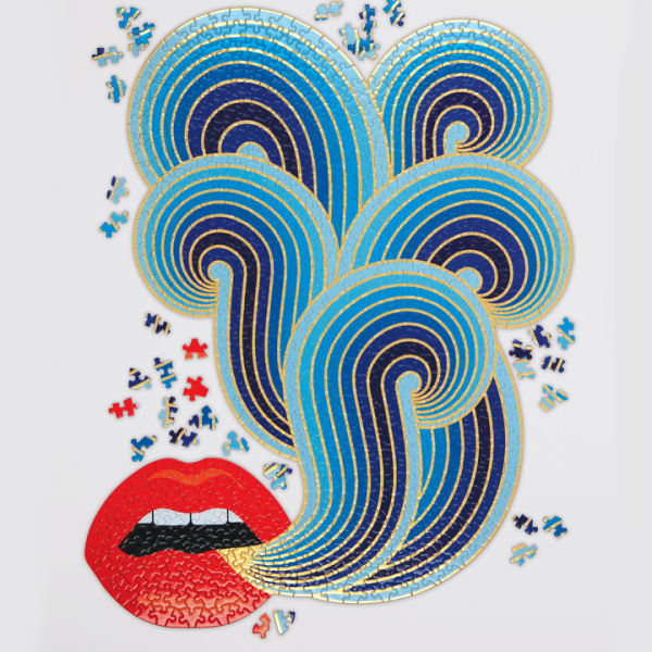 Galison Jonathan Adler Lips Shaped Puzzle 750 - Image 2