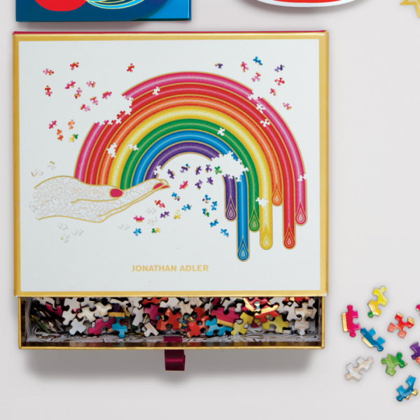 Galison Jonathan Adler Rainbow Shaped Puzzle 750 - Image 3