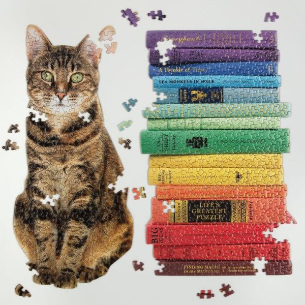 Galison Queen of the Stacks Set of Two Puzzles 650 - Image 2