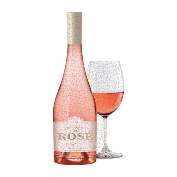Galison Rosé All Day Set of Two Shaped Puzzle Set [DAMAGED BOX] - Image 4