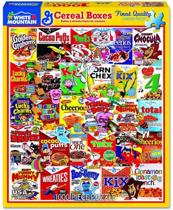 White Mountain Cereal Boxes 1000