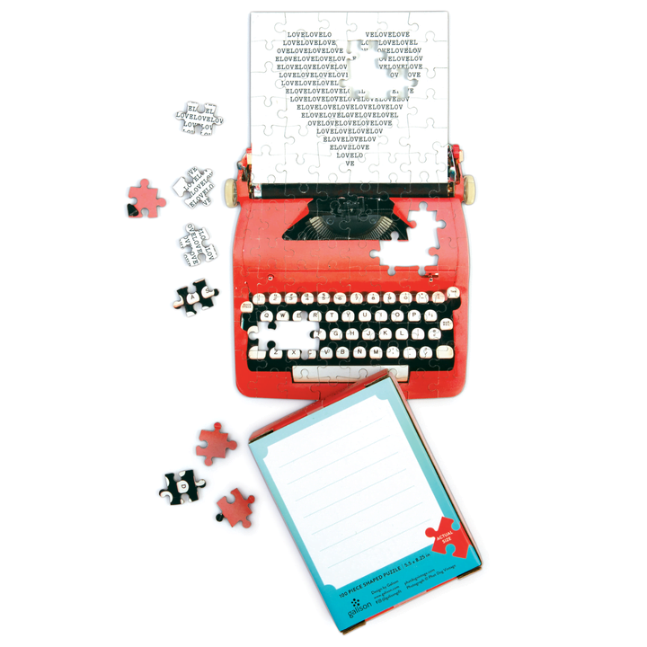 Just My Type Vintage Typewriter Mini Shaped Puzzle Premium Puzzles