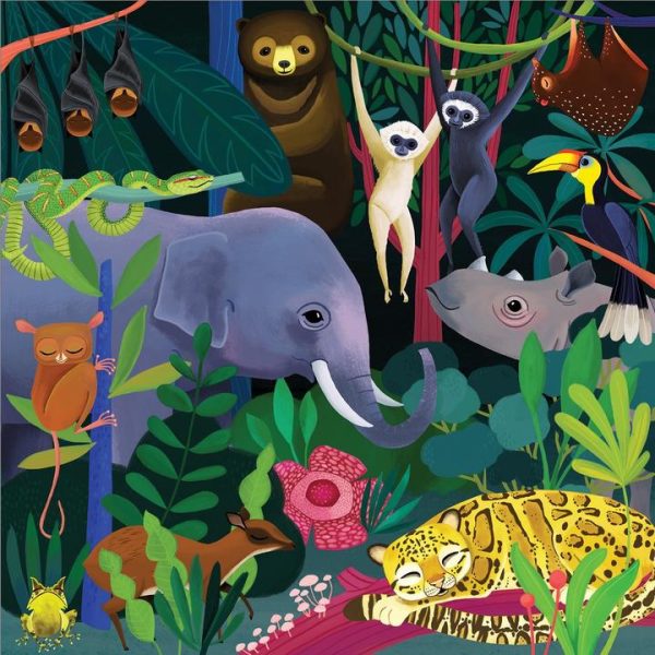 Mudpuppy Jungle Illuminated Glow-in-the-Dark Puzzle 500 - Image 2