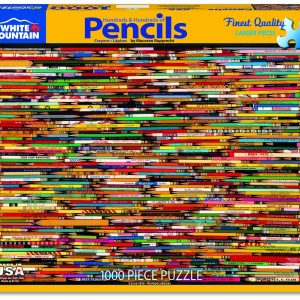 White Mountain Pencil Collage 1000