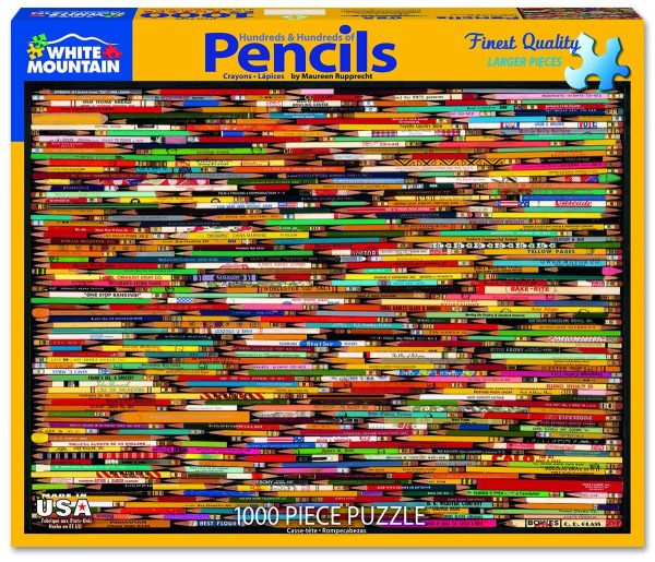 White Mountain Pencil Collage 1000