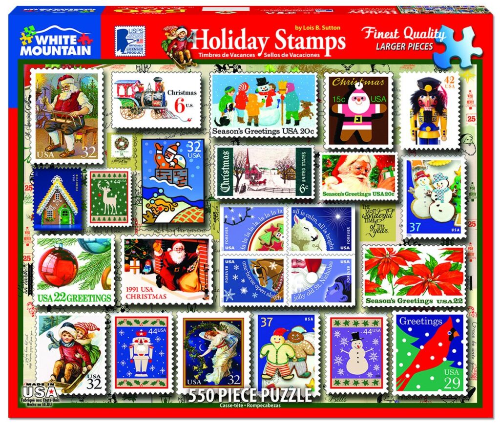 White Mountain Holiday Stamps Premium Puzzles