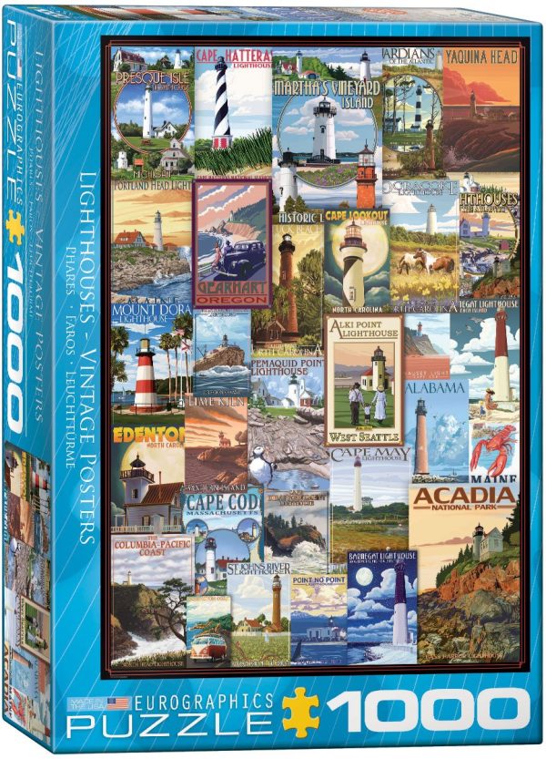 Eurographics Lighthouse Vintage Posters