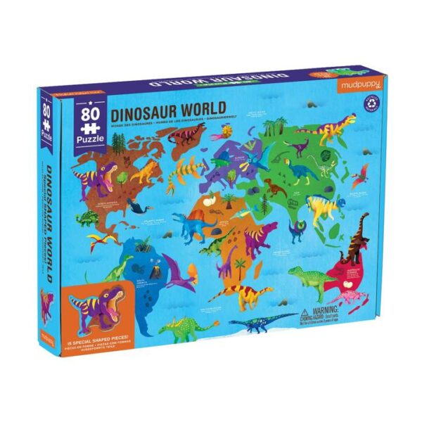 Mudpuppy Dinosaur World Geography
