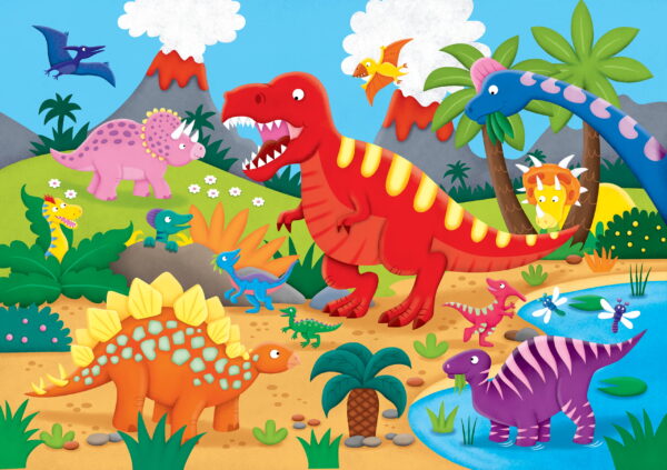 Peter Pauper Press Dinosaurs Floor Puzzle 48 - Image 2