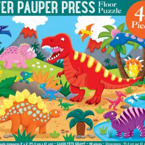 Peter Pauper Press Dinosaurs Floor Puzzle 48