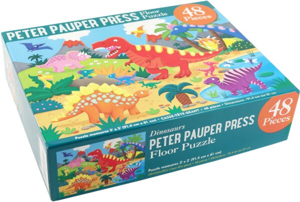 Peter Pauper Press Dinosaurs Floor Puzzle 48 - Image 3