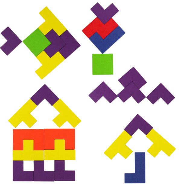 Peter Pauper Press Wooden Tangram Puzzle - Image 2