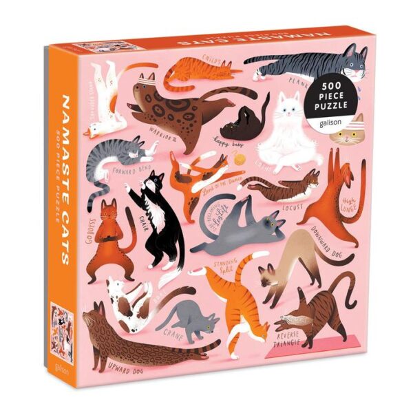 Galison Namaste Cats 500