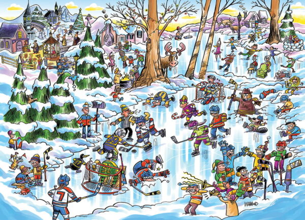 Cobble Hill DoodleTown: Hockey Town 1000 - Image 2