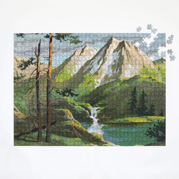 Four Point Puzzles Paint by Numbers-Mountains 1000 - Image 6