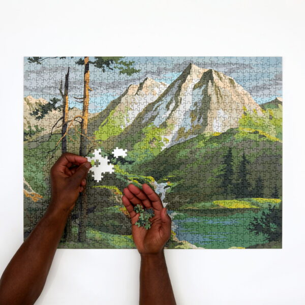 Four Point Puzzles Paint by Numbers-Mountains 1000 - Image 5