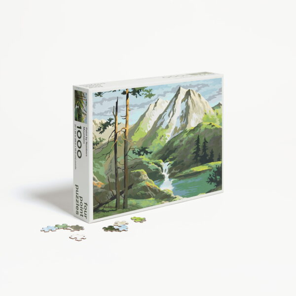 Four Point Puzzles Paint by Numbers-Mountains 1000 - Image 3