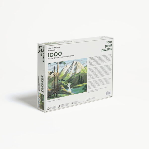 Four Point Puzzles Paint by Numbers-Mountains 1000 - Image 2
