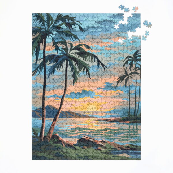 Four Point Puzzles Paint by Numbers-Tropics 1000 - Image 2