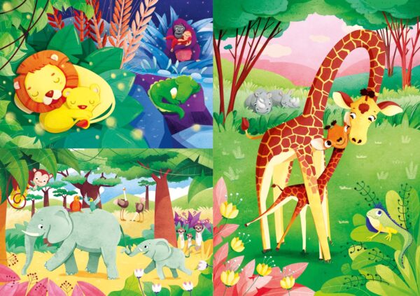 Clementoni Jungle Friends 3x48 - Image 2