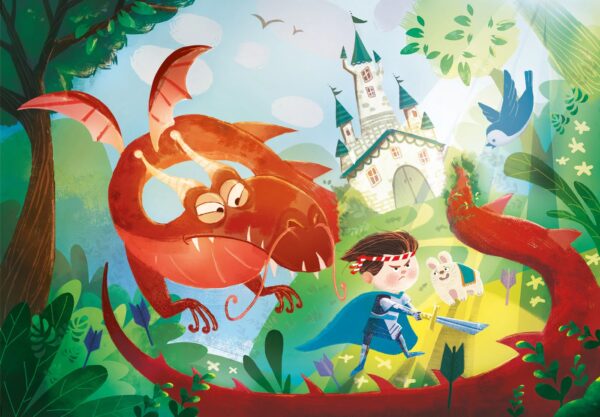 Clementoni The Dragon and The Knight 180 - Image 2