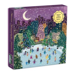 Galison Merry Moonlight Skaters 500