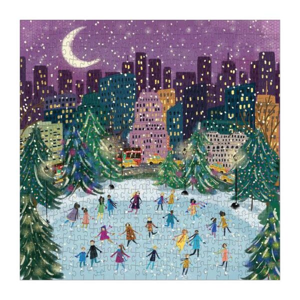 Galison Merry Moonlight Skaters 500 - Image 3