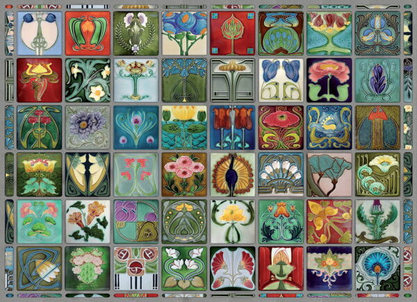Cobble Hill Art Nouveau Tiles 1000 - Image 2