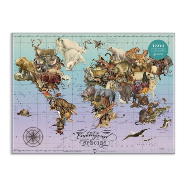 Galison Wendy Gold Endangered Species 1500pc - Image 2