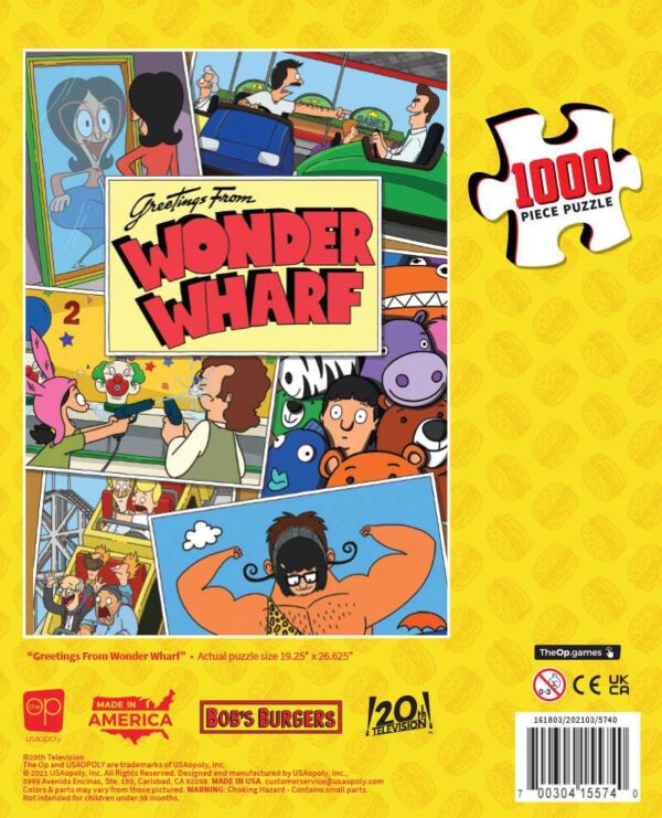 usaopoly Bob's Burgers "Greetings from Wonder Wharf" - Image 7