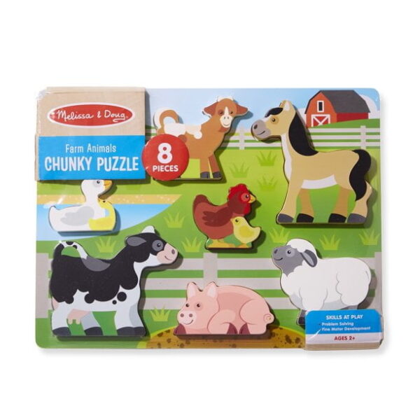 Melissa & Doug Farm Animals Chunky Puzzle