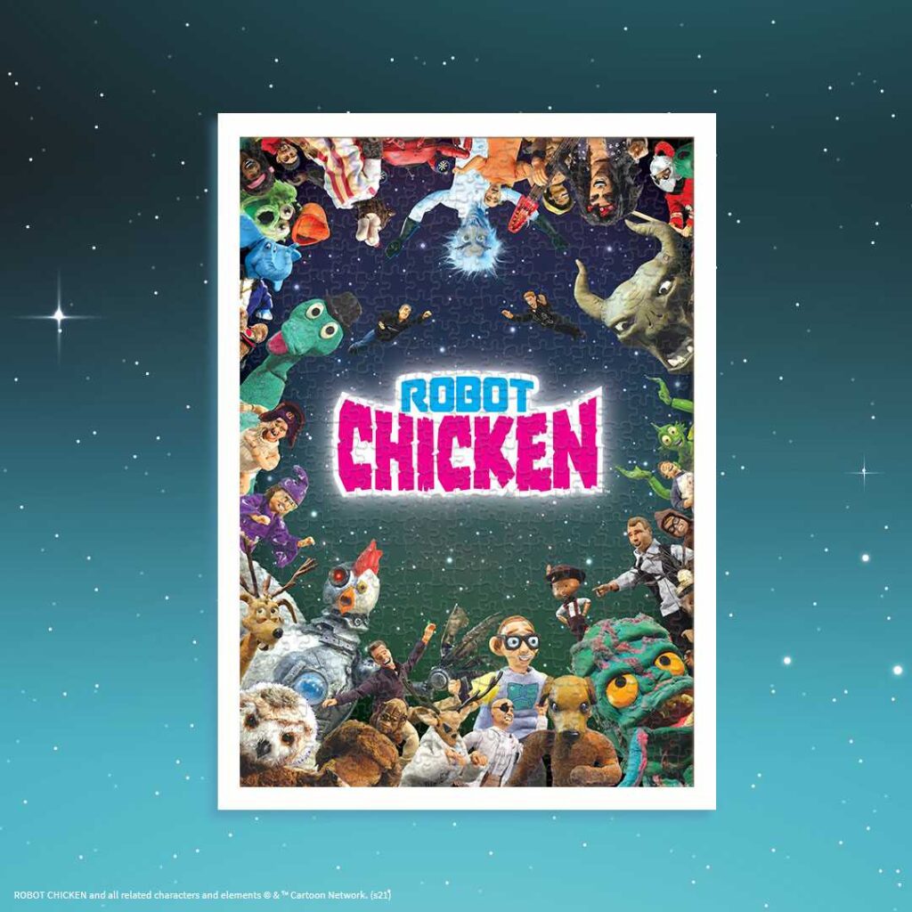 USAopoly Robot Chicken Puzzle – 1000 Teile, Bunt, Für Puzzle-Fans