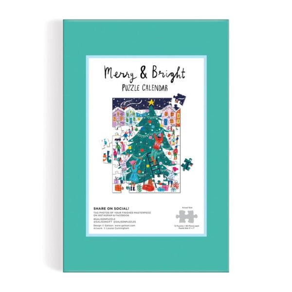 Galison Louise Cunningham Merry and Bright 12 Days of Christmas Advent Calendar - Image 16