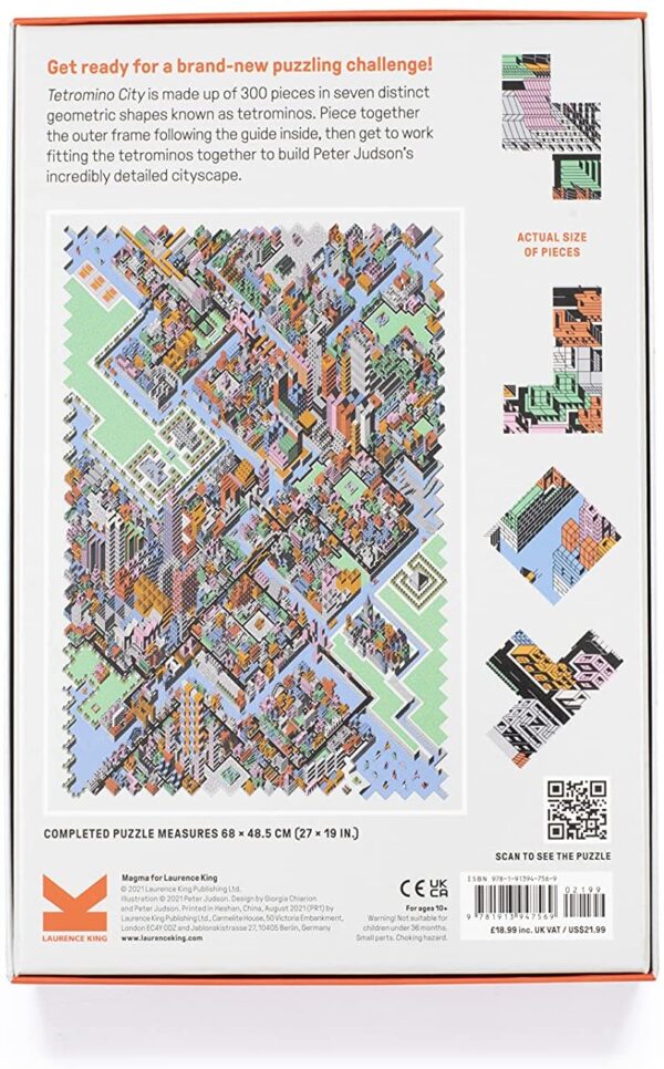 Laurence King Tetromino City: A Geometric Jigsaw Puzzle 300 - Image 8