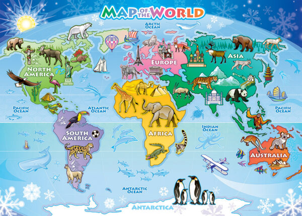 Cobble Hill World Maps (Tray)