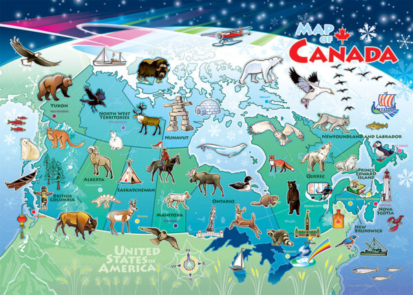 Cobble Hill Canada Map (Tray)