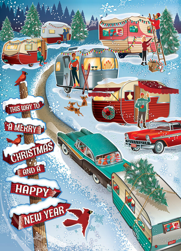 Cobble Hill Christmas Campers 1000 - Image 2