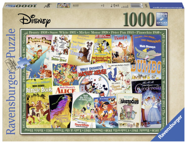 Ravensburger Disney Vintage Movie Posters 1000