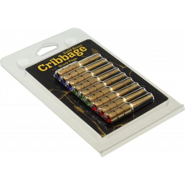 Solid Brass Cribbage Score Pegs - Image 2