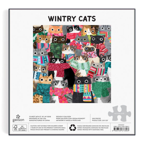 Galison Wintery Cats 500 - Image 6