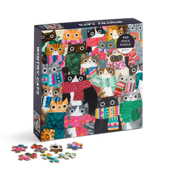 Galison Wintery Cats 500 - Image 2